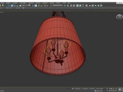 Burdett Pendant Low-poly 3D model