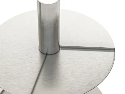 Steel Floor Lamp 3D model