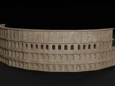 Italy Historical Building Pack Low-poly 3D model