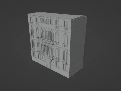 Italian building 3D model