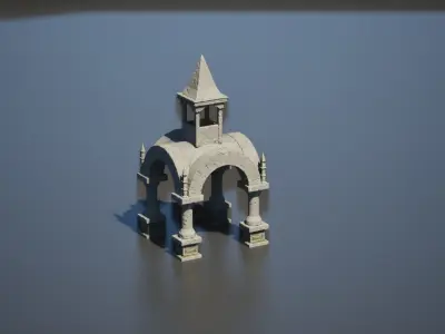 Graveyard pack vol 01 Low-poly 3D model