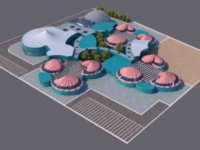 0075 - Nursery School - 2Ds Plans - 3Ds Files 3D model