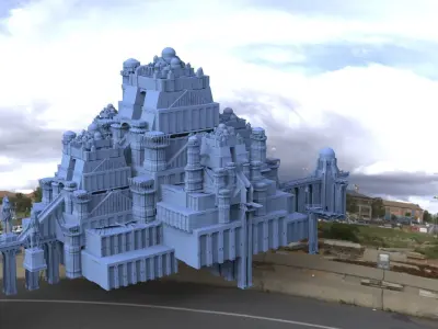 Ancient City Complex structure 3D model