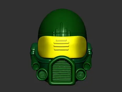 helmet high poly sculpt 3d printable ver 7 3D model 3D model