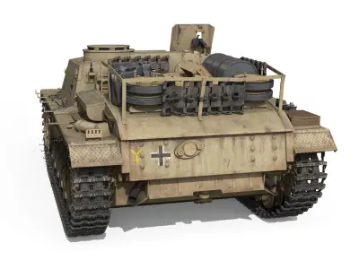 StuG III - Ausf G - 1024 - Early Production 3D model