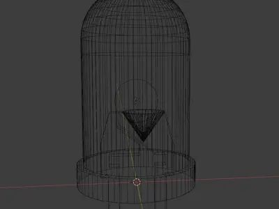 LED model set for electronica and technology device decoration  Low-poly 3D model