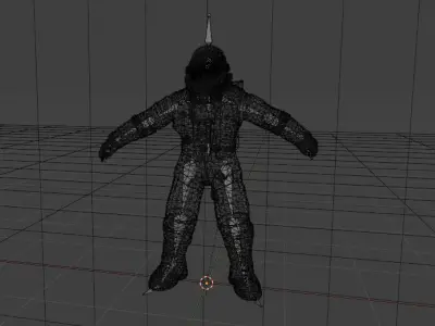 ASTRONAUT TOP Rigged SCi FI  Low-poly 3D model