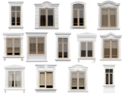 Decorative Windows Collections 3D model