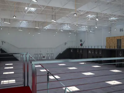 Exhibition Hall 14 interior 3D model