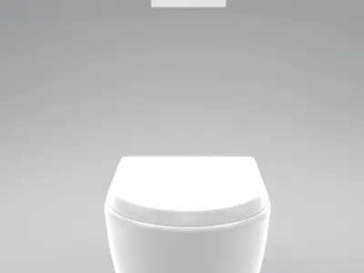 Wall Hung Toilet 3D model