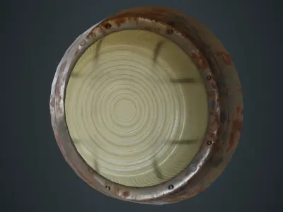 Bulkhead Light 2D Low-poly 3D model