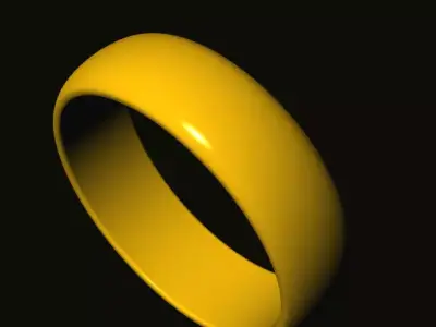 rings wedding ring 3D print model