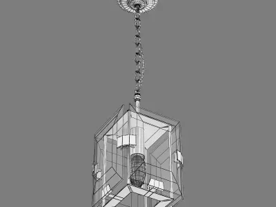 713217 Novara Lightstar hanging chandelier 3D model
