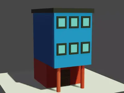 building Low-poly 3D model 28