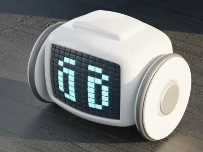 Cute Robot 3D model 5