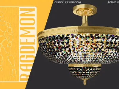 CHANDELIER SWAROVSKI 3D model