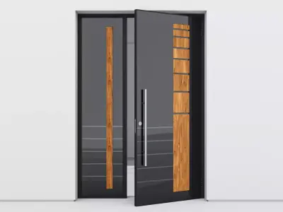 Aluminium door 111 3D model