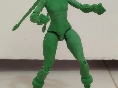 Cammy - Street Fighter - ARTICULATED ACTION FIGURE 150mm 3D print model