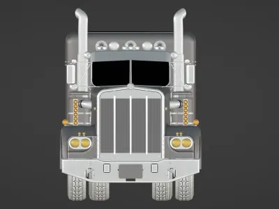 Kenworth W900A Low-poly 3D model