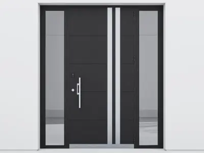 Aluminium door 118 3D model