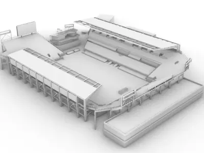 Audi Field DC Stadium  Low-poly 3D model