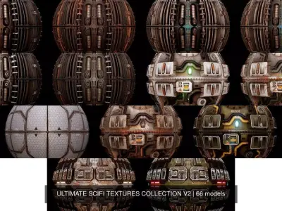 ULTIMATE SCIFI TEXTURES COLLECTION V2 3D Model Pack
