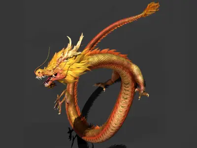 dragon ChineseDragon loong 3D model