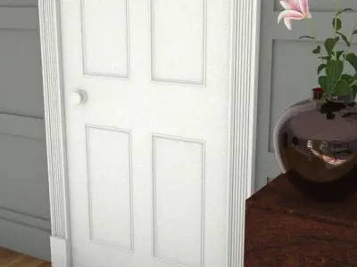 door knob crackle glaze Low-poly 3D model