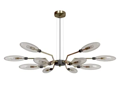 Hanging chandelier Ventura MOD012CL-12G 3D model