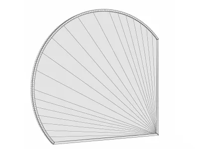 Mirror in a metal frame GZ-M1086 3D model