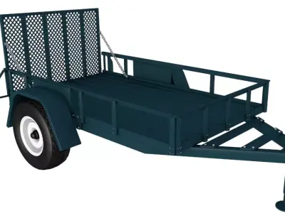 cargo trailer 3D model