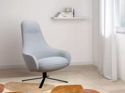 Moa High Back Chair 3D model