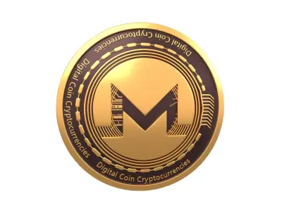 Monero Coin v2 001 3D model