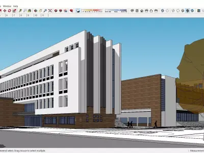 Sketchup School and University K4 3D model