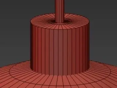 Modern Glass Pendant Light Natural Curved 3D model