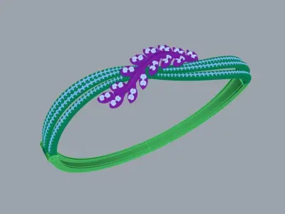diamond bracelet  3D print model 2