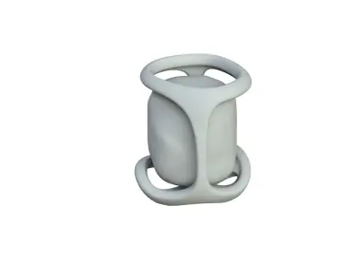 SciFi Shape Object Low Poly 19 Low-poly 3D model