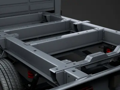 Peugeot Boxer Manager Chassis Truck Single Cab 3000WB 2014 3D model