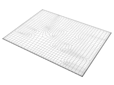 Marouk Plain 4K17 Carpet 3D model