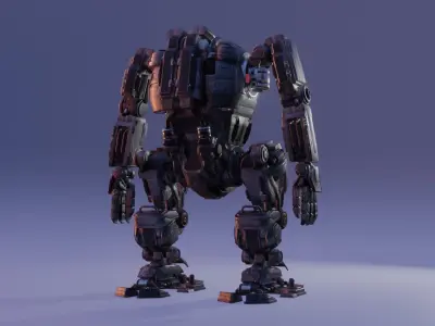 War Machine Sci-fi Robot  ATMOS-41 3D model