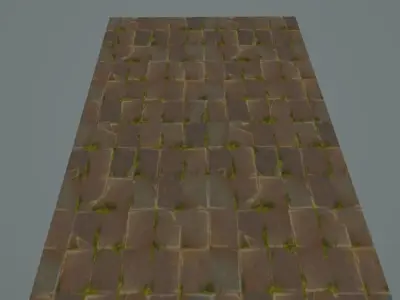 tiled floor Free low-poly 3D model