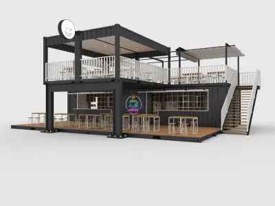 Container Cafe 1 3D model