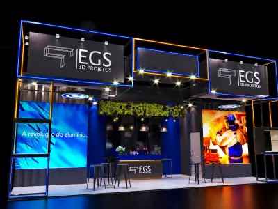 Stand black 3D model