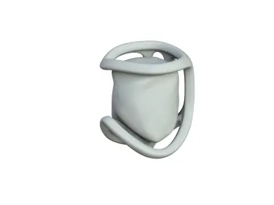 SciFi Shape Object Low Poly 17 Low-poly 3D model