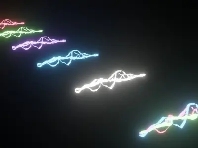 Lightning Stream Pack 1 Low-poly 3D model