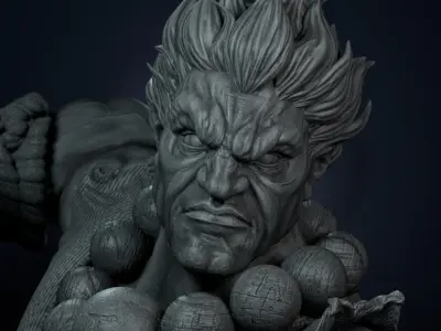 Akuma Street Fighter 3D print model