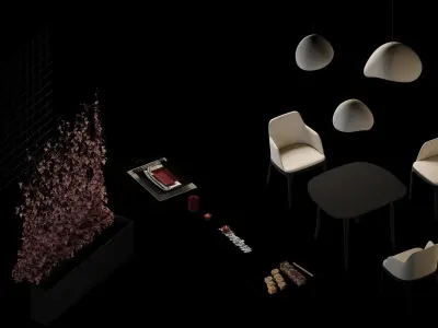 Interior set 03 3D model