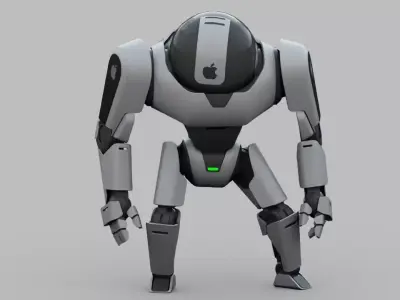 APPLE ANDROID rigged character  3D model