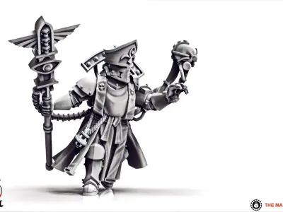 Feudal Guard Battle Priest 3D print model