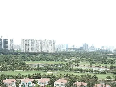 full modern office room scene Low-poly 3D model